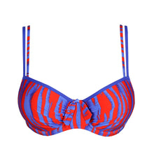Load image into Gallery viewer, Prima Donna Swim SS25 Skudai Wild Stripes Padded Balcony Underwire Bikini Top
