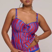 Load image into Gallery viewer, Prima Donna Swim SS25 Skudai Wild Stripes Padded Full Cup Tankini
