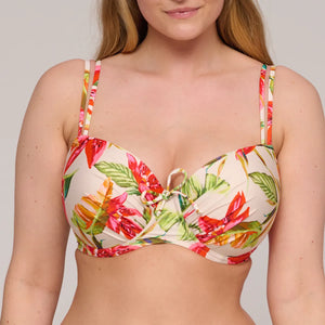 Prima Donna Swim SS25 Tanzania Calm Tropics Padded Balcony Underwire Bikini Top