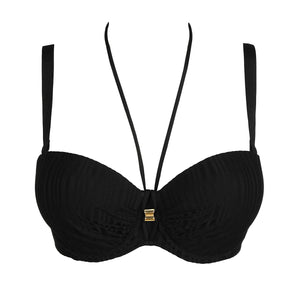 Prima Donna Swim SS25 Kiruna Black Padded Strapless Underwire Bikini Top