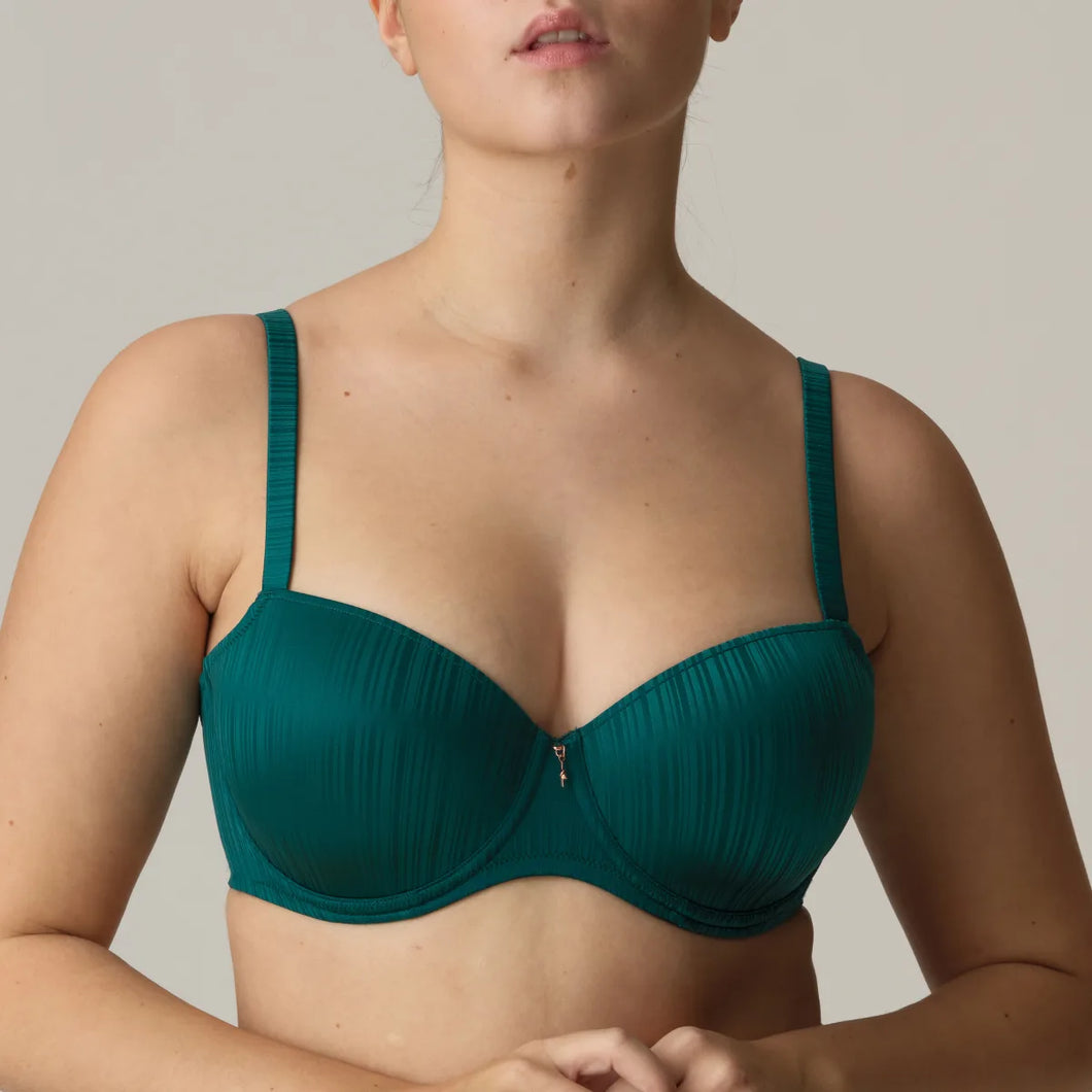 Prima Donna Twist FW24 Knokke Jasper Green Padded Balcony Underwire Bra