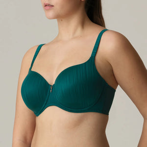 Prima Donna Twist FW24 Knokke Jasper Green Padded Heartshape Underwire Bra