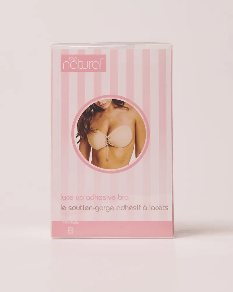 The Natural Lace-Up Adhesive Bra