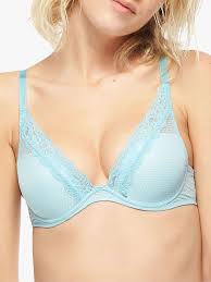 Passionata Brooklyn Foam Plunge Lace Fashion Colors (Teal, Rose Tutu) Underwire Bra