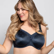 Load image into Gallery viewer, Ulla Viola Full Coverage Padded Strap Underwire Bra Fashion Colours H - L Cup (NEW: Midnight)
