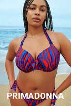 Load image into Gallery viewer, Prima Donna Swim SS25 Skudai Wild Stripes Padded Heartshape Underwire Bikini Top
