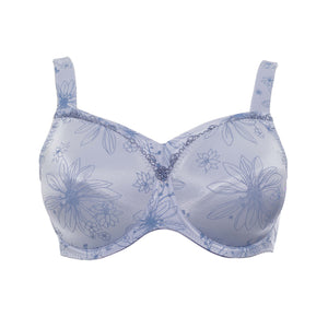 Ulla Viola Full Coverage Padded Strap Underwire Bra Fashion Colours H - L Cup (NEW: Periwinkle)