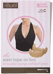 The Natural Satin Tape-On Bra