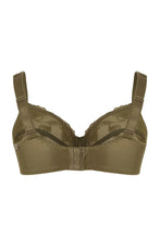 Load image into Gallery viewer, Ulla "Ulla" Full Coverage Embroidery Underwire Bra (Dark Olive) G-I Cup

