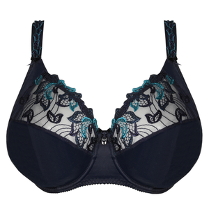 Prima Donna FW24 Deauville Velvet Blue Full Cup Underwire Bra (I-K Cup)