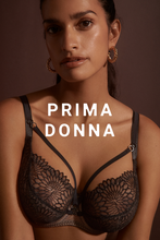 Load image into Gallery viewer, Prima Donna Sophora Black Removable Strings Underwire Tulip Seam Balcony Bra
