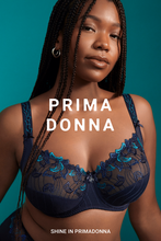 Load image into Gallery viewer, Prima Donna FW24 Deauville Velvet Blue Full Cup Underwire Bra
