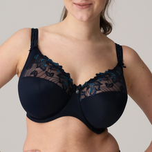 Load image into Gallery viewer, Prima Donna FW24 Deauville Velvet Blue Full Cup Underwire Bra (I-K Cup)
