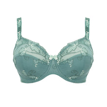 Load image into Gallery viewer, Ulla Carla Full Coverage Embroidered Underwired Bra Jade
