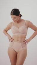 Load and play video in Gallery viewer, Prima Donna Twist Powder Rose East End Soft Wireless Bralette
