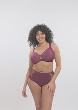 Load and play video in Gallery viewer, Elomi Charley Aubergine Moulded Spacer Underwire Bra

