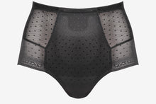 Load image into Gallery viewer, Ulla Meghan Natural Rise Control Brief (Black + Bisque)
