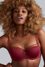 Load image into Gallery viewer, Marlies Dekkers Space Odyssey Balcony Rhubarb + Gold Moulded Underwire Bra
