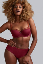 Load image into Gallery viewer, Marlies Dekkers Space Odyssey Balcony Rhubarb + Gold Moulded Underwire Bra
