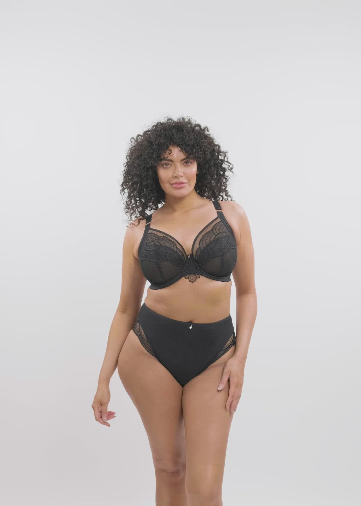 Elomi Priya Black + Haute Red Plunge Unlined Underwire Bra – LES SAISONS