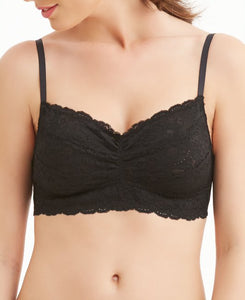 Montelle Cup Sized Non-Underwire Convertible Lace Bralette Basic Colours (Black, Red, White Nude)