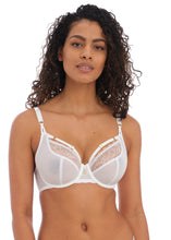 Load image into Gallery viewer, Freya Temptress White Unlined Plunge Underwire Removable String Bra
