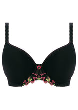 Load image into Gallery viewer, Freya SS22 Loveland Black Moulded Plunge J-Hook Convertible Underwire Bra
