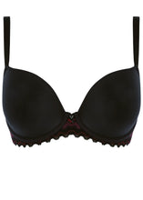 Load image into Gallery viewer, Freya Black Festival Vibe Moulded Plunge J-Hook Underwire Bra
