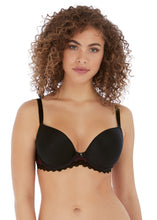 Load image into Gallery viewer, Freya Black Festival Vibe Moulded Plunge J-Hook Underwire Bra
