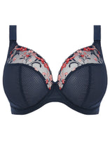 Load image into Gallery viewer, Elomi Charley Navy Plunge Underwire Non-Padded Racerback Convertible Bra
