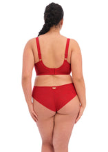 Load image into Gallery viewer, Elomi Priya Black + Haute Red Plunge Unlined Underwire Bra
