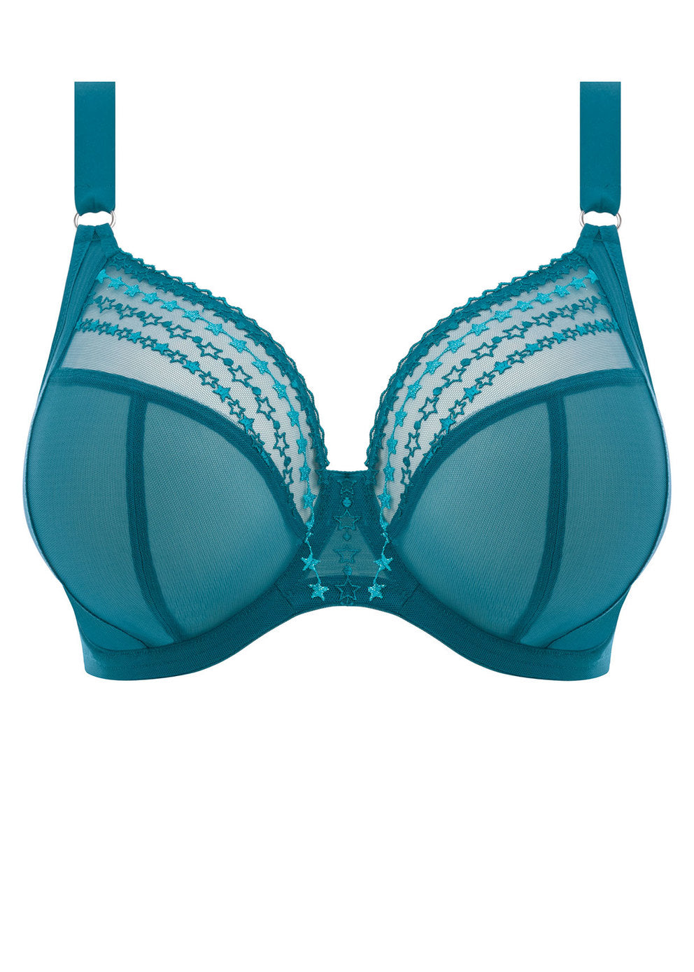 Elomi Matilda J-Hook Plunge Underwire Non-Padded Bra (Blue Star)