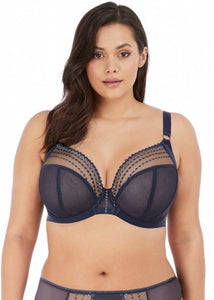 Elomi Matilda J-Hook Plunge Underwire Non-Padded Bra (Pink Kiss + Storm)