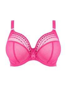 Elomi Matilda J-Hook Plunge Underwire Non-Padded Bra (Pink Kiss + Storm)