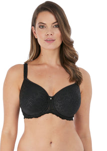 Fantasie Black + White Ana Moulded Spacer Side Support Full Cup Underwire Bra