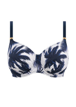 Load image into Gallery viewer, Fantasie Carmelita Avenue French Navy Gathered Full Cup Underwire Bikini Top

