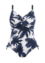 Load image into Gallery viewer, Fantasie Carmelita Avenue French Navy Twist Front Underwire One Piece Swimsuit
