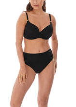 Load image into Gallery viewer, Fantasie Ottawa Matching Deep Gathered High Waist Bikini Brief (Black)
