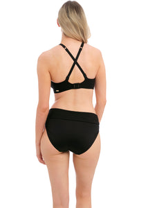 Fantasie Ottawa Convertible Strap Plunge Underwire Bikini Top (Black, Ink)
