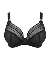 Load image into Gallery viewer, Elomi Matilda Black J-Hook Plunge Underwire Non-Padded Bra
