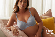 Load image into Gallery viewer, Prima Donna Twist SS22 East End Heather Blue Full Cup Unlined Underwire Bra

