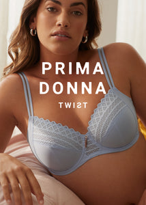 Prima Donna Twist SS22 East End Heather Blue Full Cup Unlined Underwire Bra