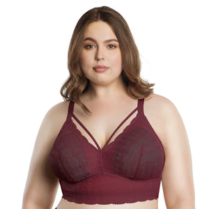 Parfait Mia Lace Strings Wireless Padded Bralette SS22 (Rio Red)