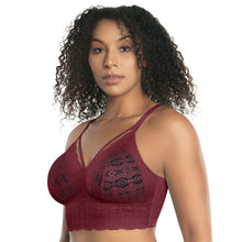 Load image into Gallery viewer, Parfait Mia Lace Strings Wireless Padded Bralette (Rio Red)
