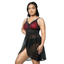 Load image into Gallery viewer, Parfait Mia Lace Wireless Lace Chemise (Pearl White + Black)
