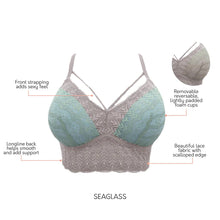Load image into Gallery viewer, Parfait Mia Lace Strings Wireless Padded Bralette SS22 (Sandstone)
