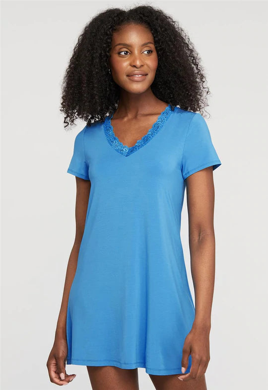 Fleur't Iconic Nightshirt with Shelf Bra (Malibu) – LES SAISONS