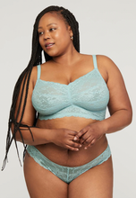 Load image into Gallery viewer, Montelle (New Sizes + Colours) Cup Sized Non-Underwire Convertible Lace Bralette (Mango Sorbet, Skylight, Champagne)
