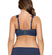 Load image into Gallery viewer, Parfait Dalis Bra Sized Non-Underwire Modal &amp; Lace J-Hook Bralette (Navy)
