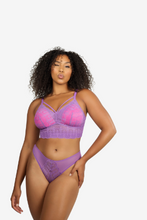 Load image into Gallery viewer, Parfait Mia Lace Strings Wireless Padded Bralette (Light Orchid)
